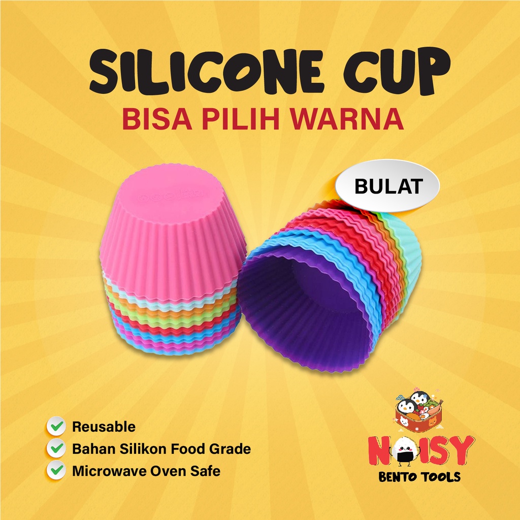 SILICONE CUP PLATING BENTO CETAKAN MUFFIN SILIKON CUPCAKE SILIKON