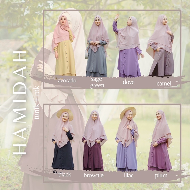 HAMIDAH SET TUNIK & ROK BY SHAHIA SYAR’I