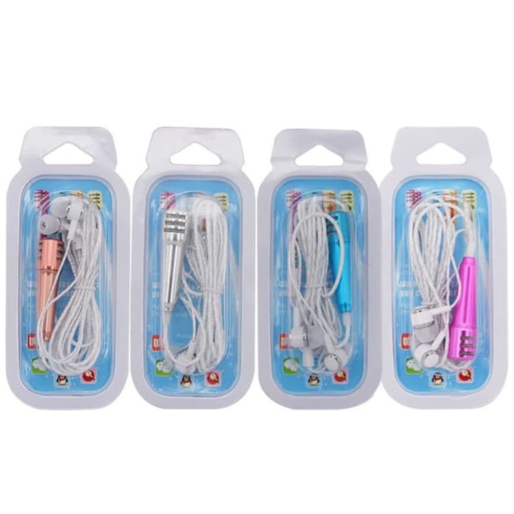 Handsfree Smule Karaoke Headset Smule Microphone Mini Earphone Karaokean 2 in 1