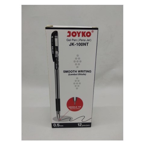 

Pulpen Gel Hitam / Gel Pen Hitam / Pena Hitam Joyko JK-100NT 0.5 mm