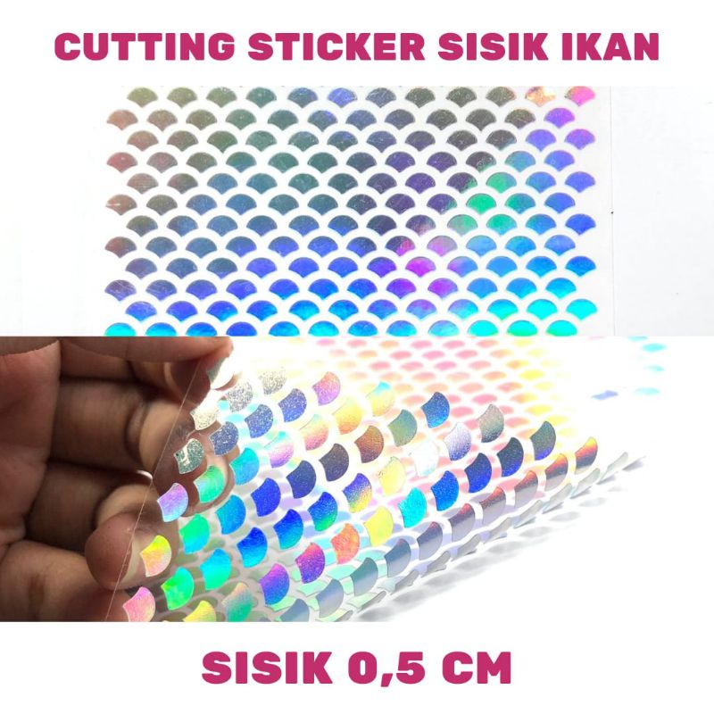 Stiker Sisik Ikan Cutting Sticker