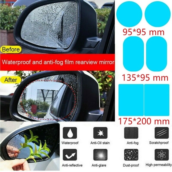 ANTI FOG Bulat Kaca Film Pelindung Spion Mobil Anti Embun Universal 95 x 95