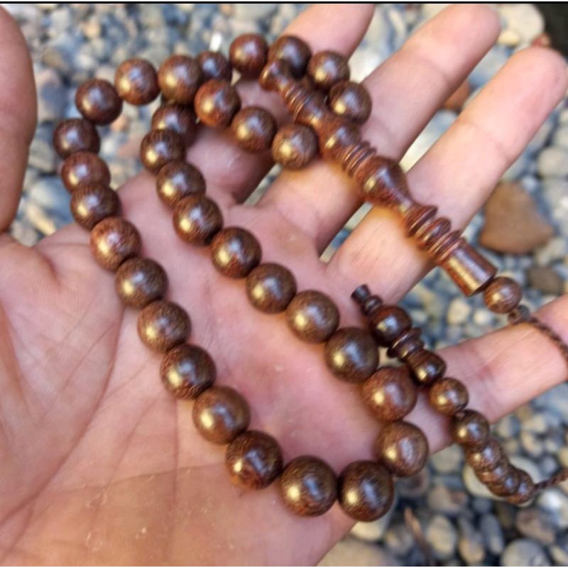 Tasbih galih asem 33 butir 7mm tasbih full galih tasbih galih asem asli original