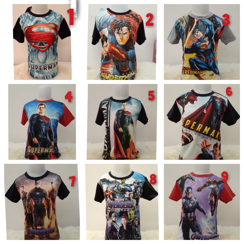 Kaos Super Hero Anak Laki2 merk Furo
