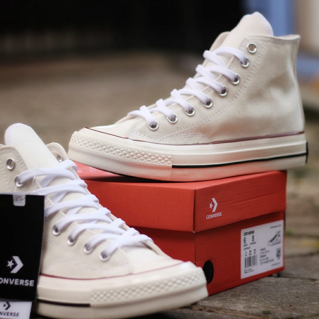 PROMO Converse 70s High Parchment Egret (Krem) | Trend Sneakers Pria Terbaru, Harga Murah, Kualitas Mewah