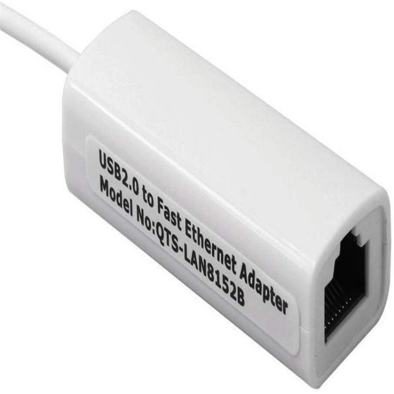 Adapter Kartu Jaringan Lan Ethernet Usb 2.0 Ke Rj45 10mbps Untuk Windows7,8,10,Xp Pc / Laptop