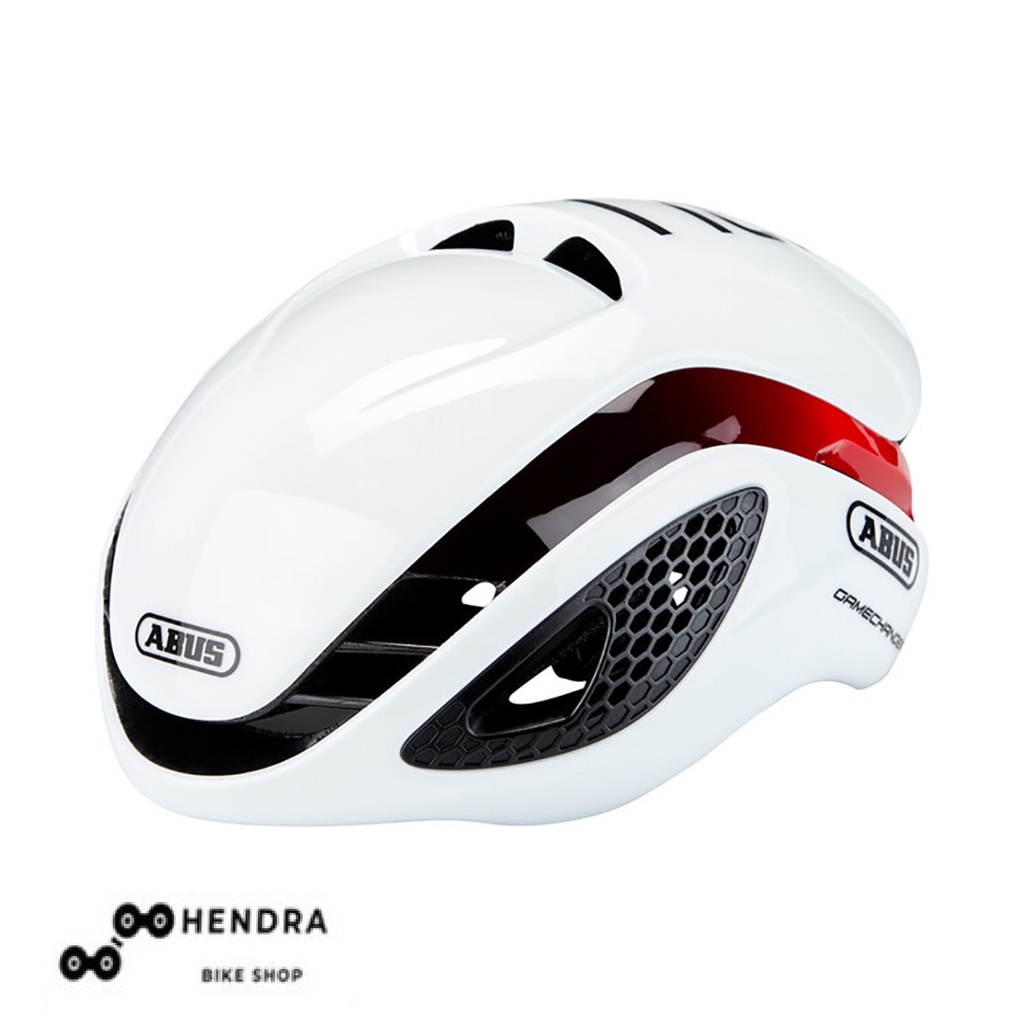 HELM ABUS GAMECHANGER WHITE/RED