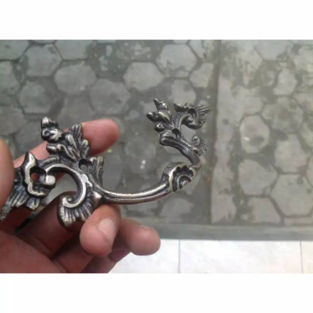 Handle / Tarikan Laci Gagang Lemari Kuningan Antik Murah Motif Cakar 14cm