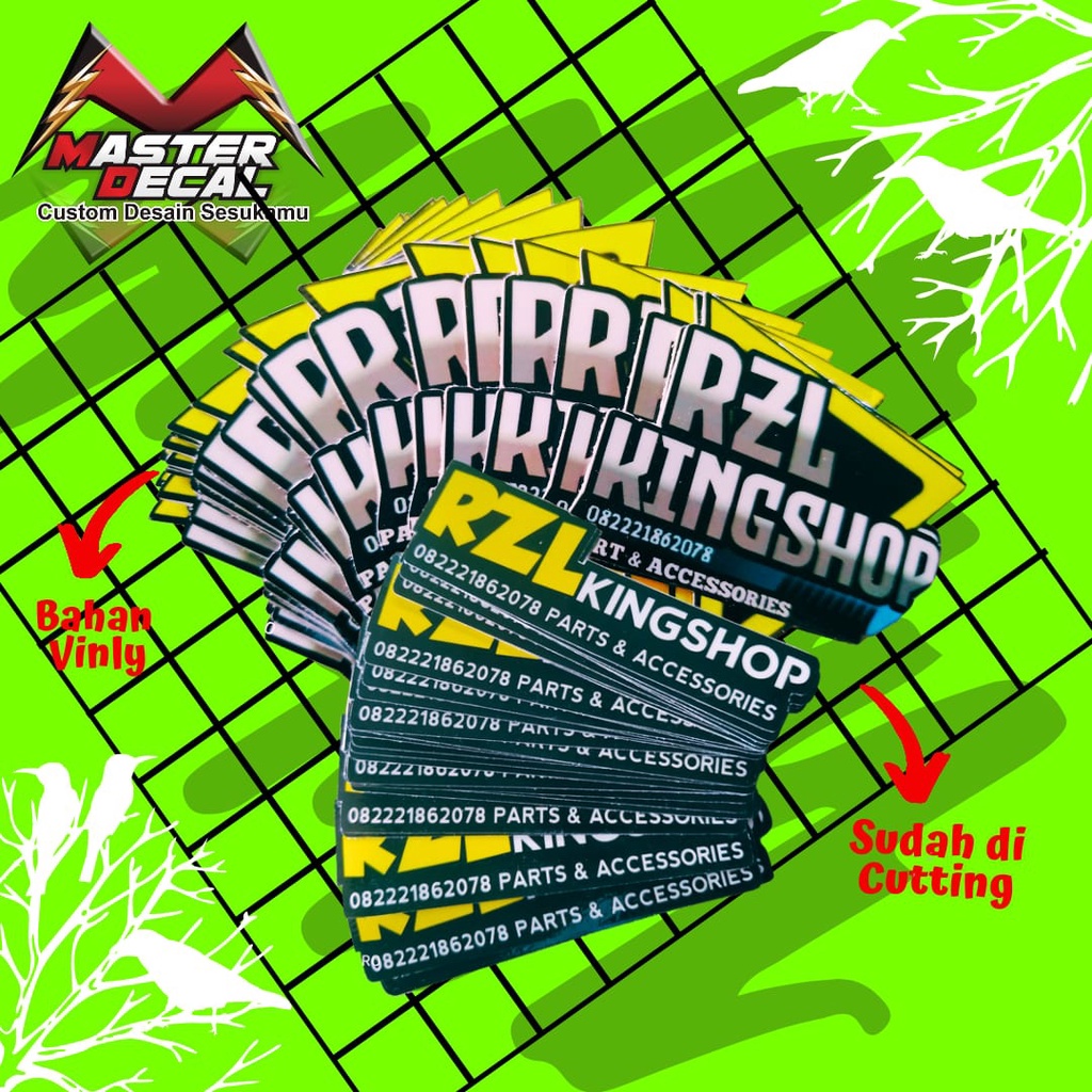 

Cetak Stiker Cutting Bahan Vinly A3 Logo / Label