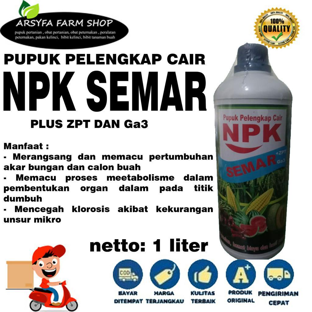 Pupuk Cair NPK Semar Plus ZPT dan Ga3 1 liter