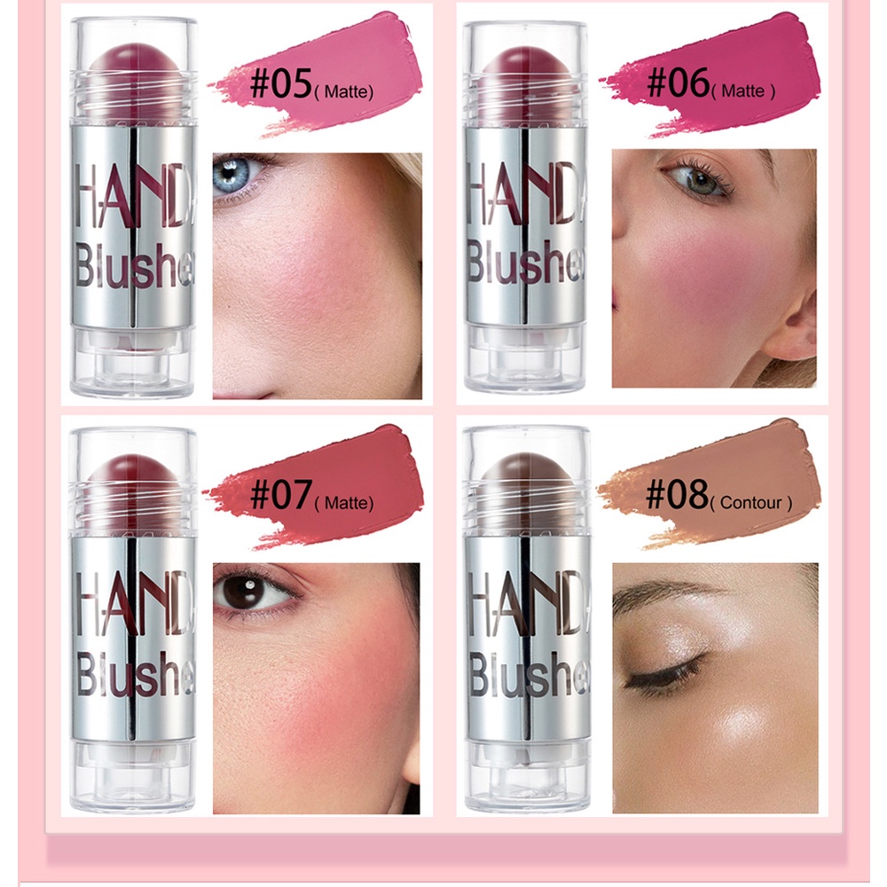 Blush Stick Contouring Makeup Wajah Brightener Concealer Blush Stabilo Wajah Bronzer Wajah Pena-Blush Strip