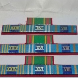 Pita Jasa TNI 8 16 24 Nalaria tni ad datar belakang paku|Satya lencana PDH TNI 8 16 24 nalaria datar