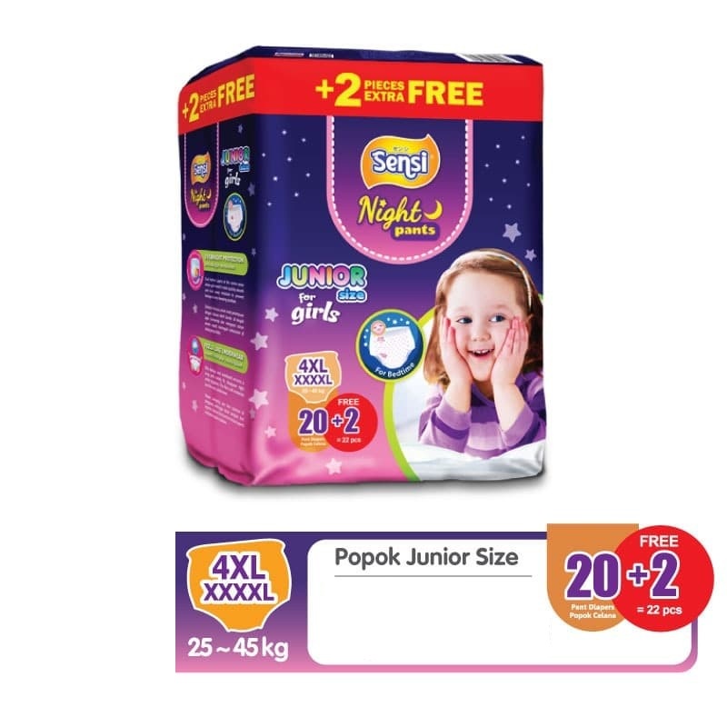 Sensi Junior Night Pants Girl 4XL20