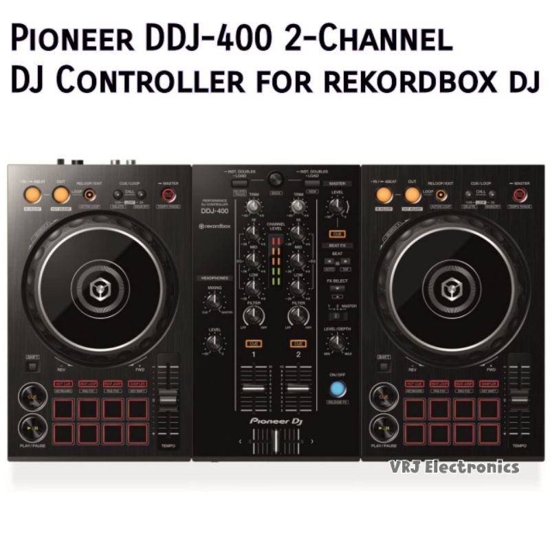 Pioneer DDJ-400 2-Channel DJ Controller for rekordbox dj Mixer CDJ DJM DDJ400 DDJ 400