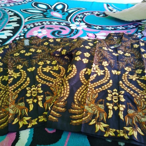 Kemeja Batik Pria Sogan Cendrawasih Merak Toska Pink Biru Jati Gugur Pagar Wangi Sekar Ulir Kenongo
