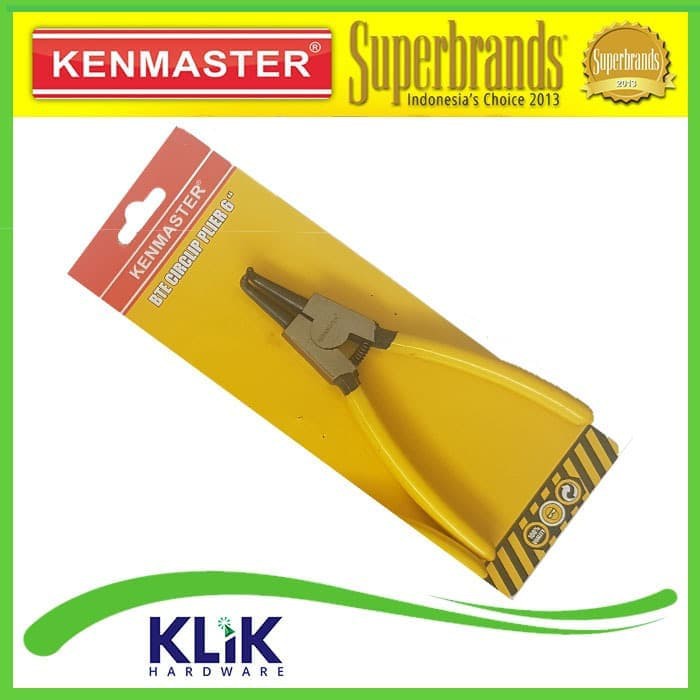 Kenmaster Tang Snap Ring 6 inch - Tang Circlip Bengkok Tekan Buka BB BTE