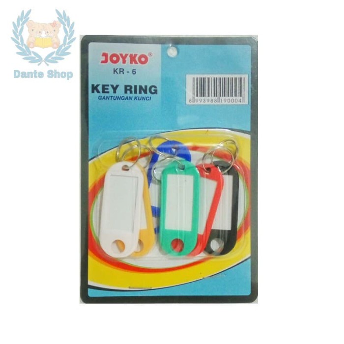

tulis-alat-paket- gantungan kunci key ring joyko kr-6 ( isi 6pcs ) -paket-alat-tulis.