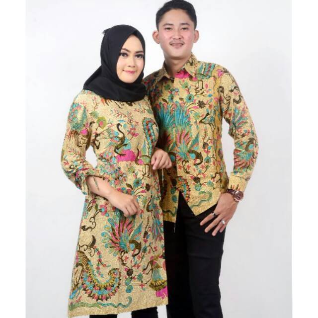 Kemeja baju batik pria dan seragam tunik wanita modren