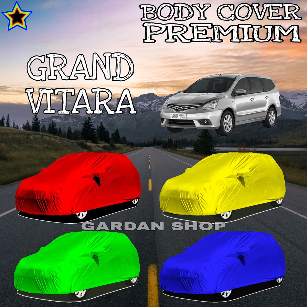 Sarung Mobil GRAND VITARA Polos WARNA Body Cover Grand PREMIUM