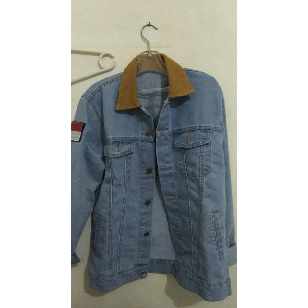 9wwx jaket jeans cowo cowok pria artis dilan milea model levis semi kulit 374y