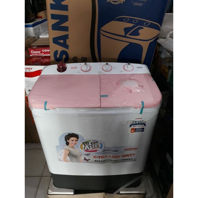 Mesin cuci Sanken TW8663, kapasitas 7kg, low watt