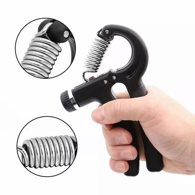 HAND GRIP/HANDGRIP ADJUSTABLE 5-60 KG ALAT LATIHAN OTOT/PENGUAT TANGAN - Busa