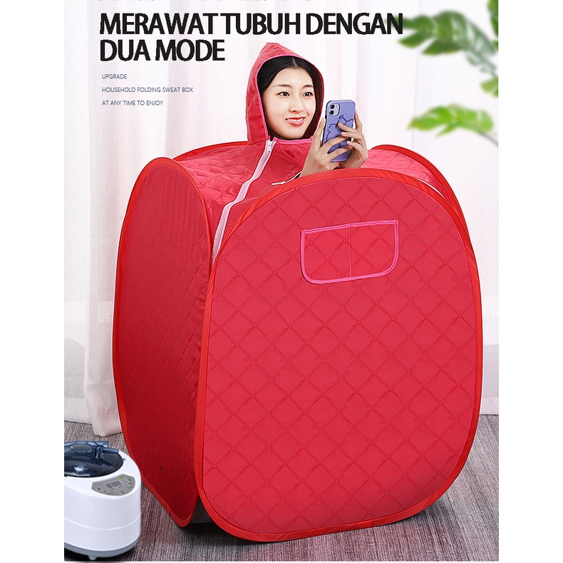 Benbo Dobel Sauna Steam Portable PortablePelangsing Tubuh Alat Sauna Room Kecantikan