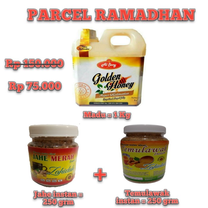 

PARCEL RAMADHAN 6 Madu golden honey + jahe merah+temulawak 250grm
