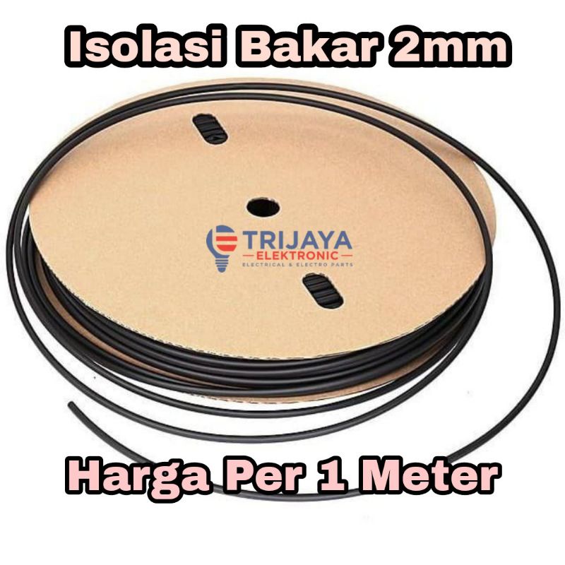 Selongsong Isolasi Bakar 2mm Per Meter Heatsrink kabel Bakar