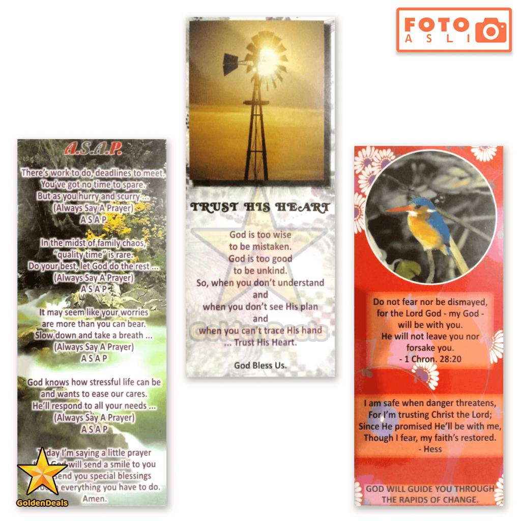 

[25 Lembar] Pembatas Buku Tanpa Pita