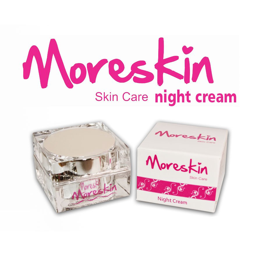 MORESKIN NIGHT CREAM PERAWATAN WAJAH PEMUTIH WAJAH PELEMBAB WAJAH