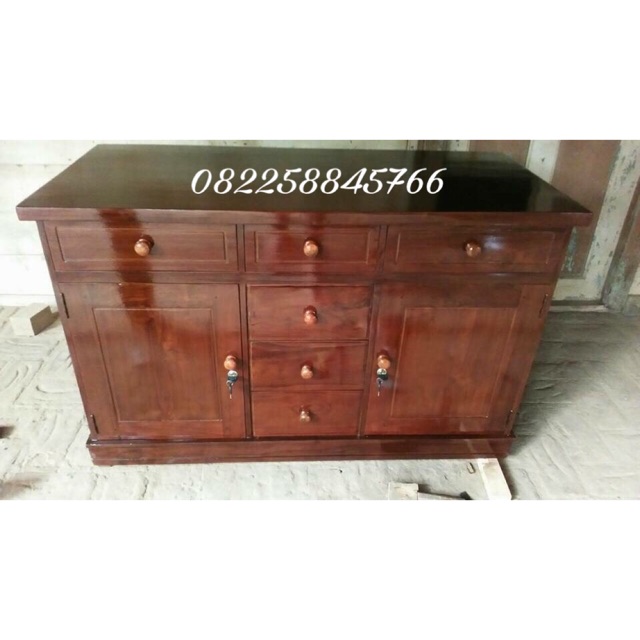 Meja Kantor Meja Nakas Meja Laci Kantor Bahan Kayu Jati Buatan Jepara