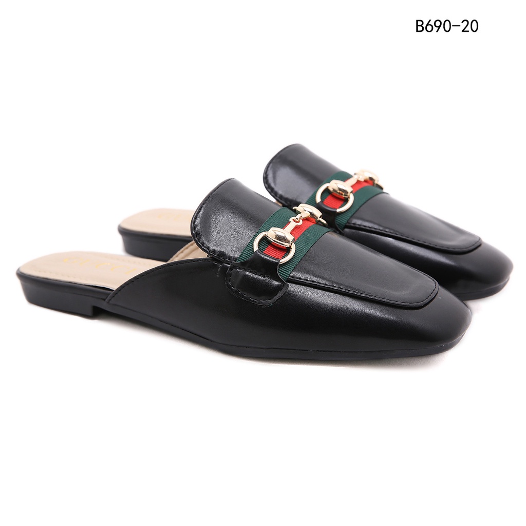 GC Princetown Leather Flat Mules #B690-20