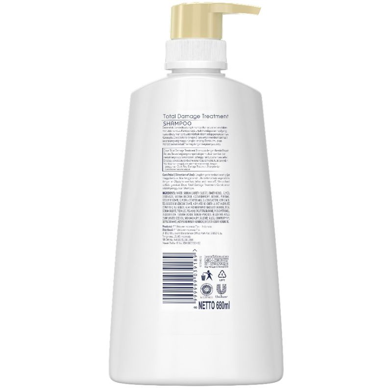 DOVE Shampoo Total Damage Treatment 680 ml.