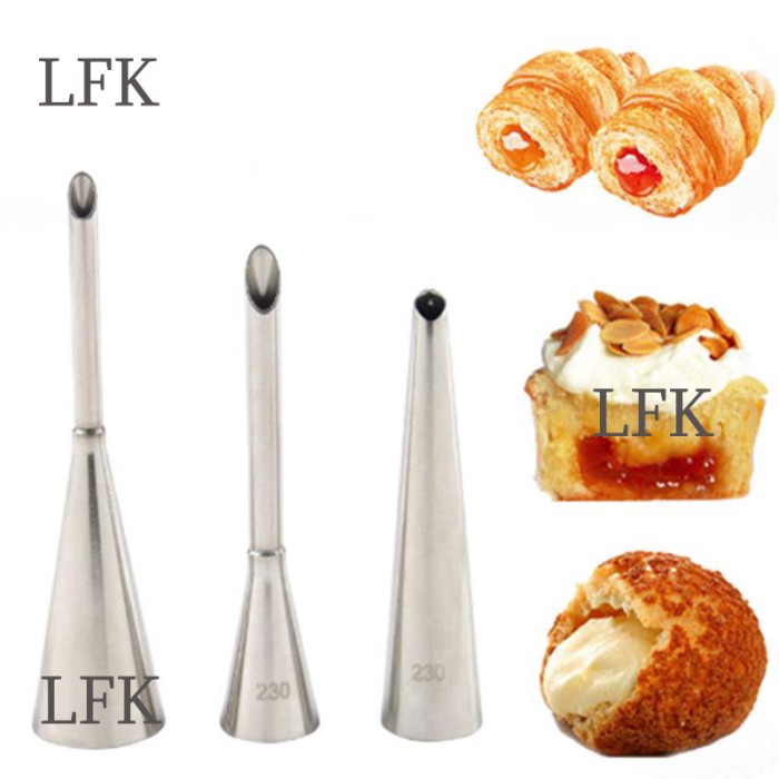 

KUE-PENGHIAS-ALAT- SPUIT SET FILLING 3 PCS/SET KUE SUS PIPING BAKPAU ROTI CAKE DEKORASI - 1 PCS