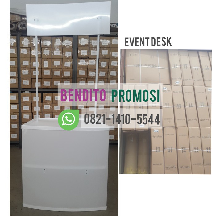 Rangka Event Desk | Booth Portable | Meja Promosi | Pop Up table pb