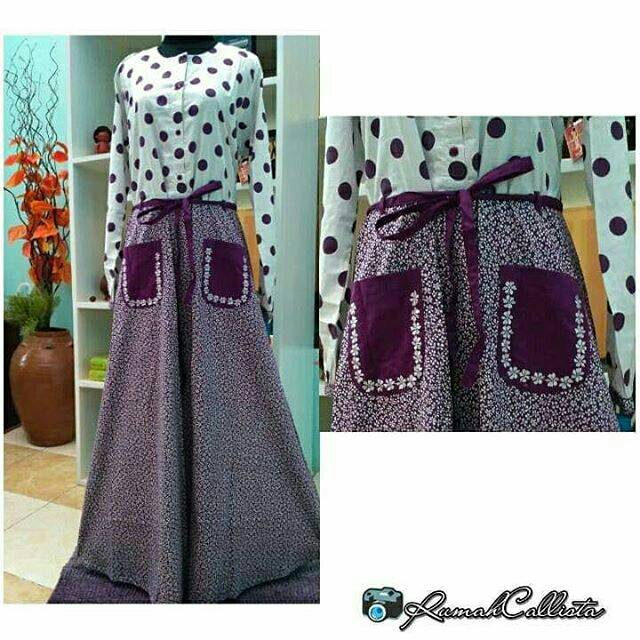 Abaya Dannis Polkadot