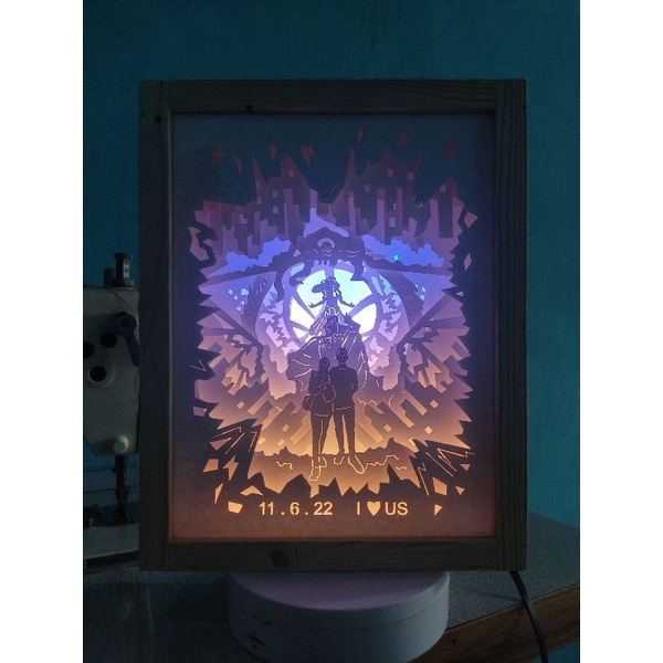 DR STRANGE (custom silhouete) 3D papercut art - light & shadow box