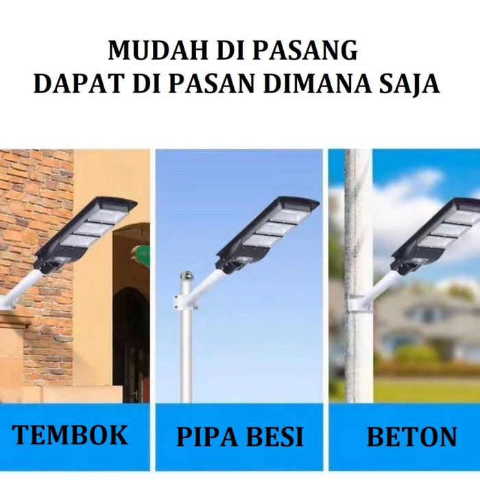 [WS] Lampu Jalan Solar Tenaga Surya Motion Sensor 50w (WS)