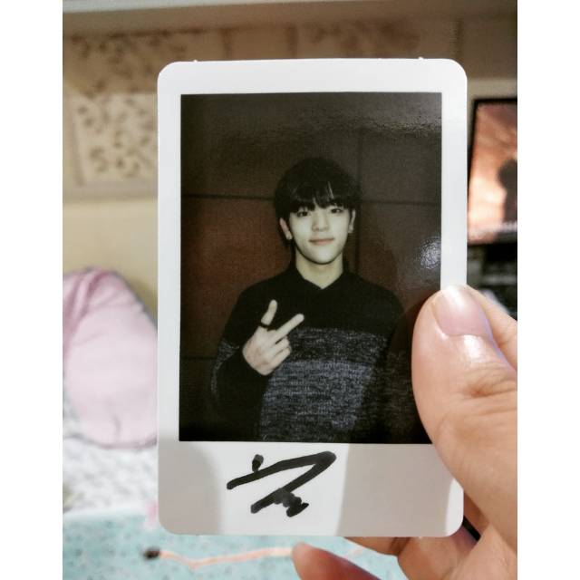 [ONLY 1] WOOJIN RARE DISKON SIGNED POLAROID EVENT / POLA EVENT FROM UNVEIL TAIWAN 'I AM...' TOUR