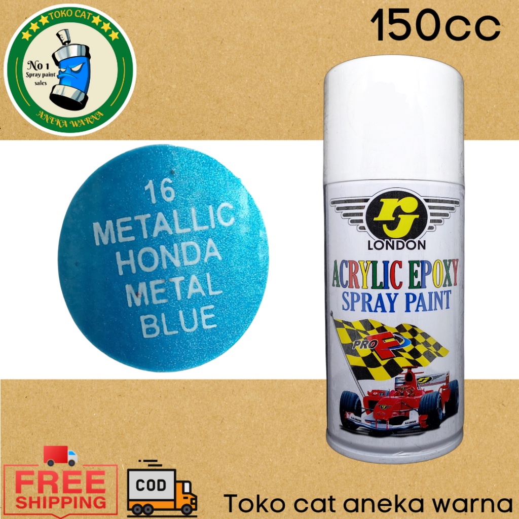 cat semprot 150cc rj london metallic metalik honda metal blue spray paint pilox pilok