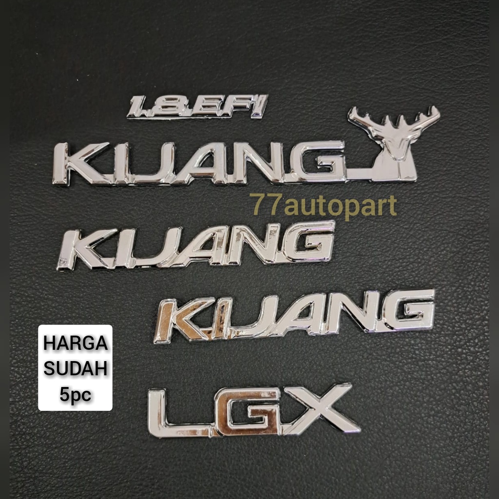 emblem logo mobil kijang kapsul set 5pc pilihan type lgx lsx sgx ssx