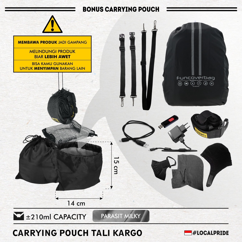 Tali Belt Strap Pengikat Barang 2m Sabuk Kargo Luggage Bagasi Koper by funcover