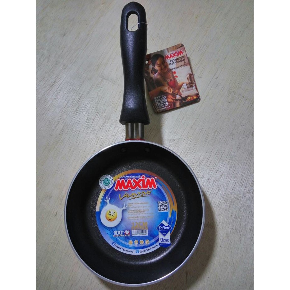 WAJAN PENGGORENGAN TEFLON MAXIM VALENTINO 12CM - FRYPAN 12 CM - PM