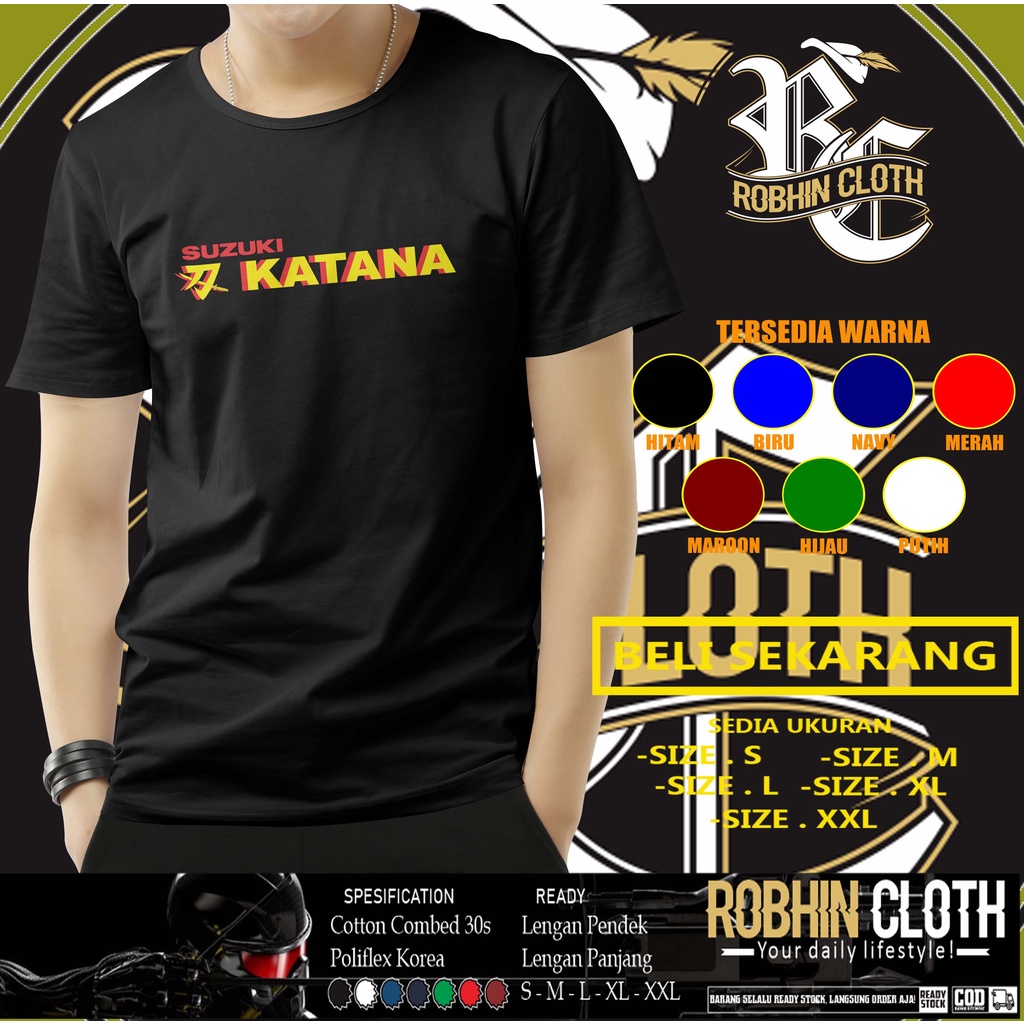 Kaos Mobil Suzuki Katana Logo Baju Otomotif