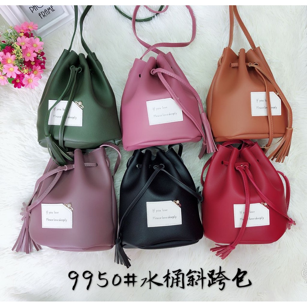 tas termurah grosir korea tas serrut variasi if you love please love deeply 9950