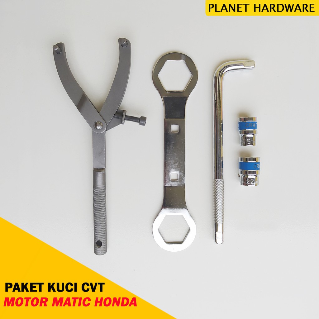 Paket Kunci CVT Motor Matic Honda Treker Kunci Kanvas Ganda 39 mm x 41 mm Kunci Pully Depan Belakang