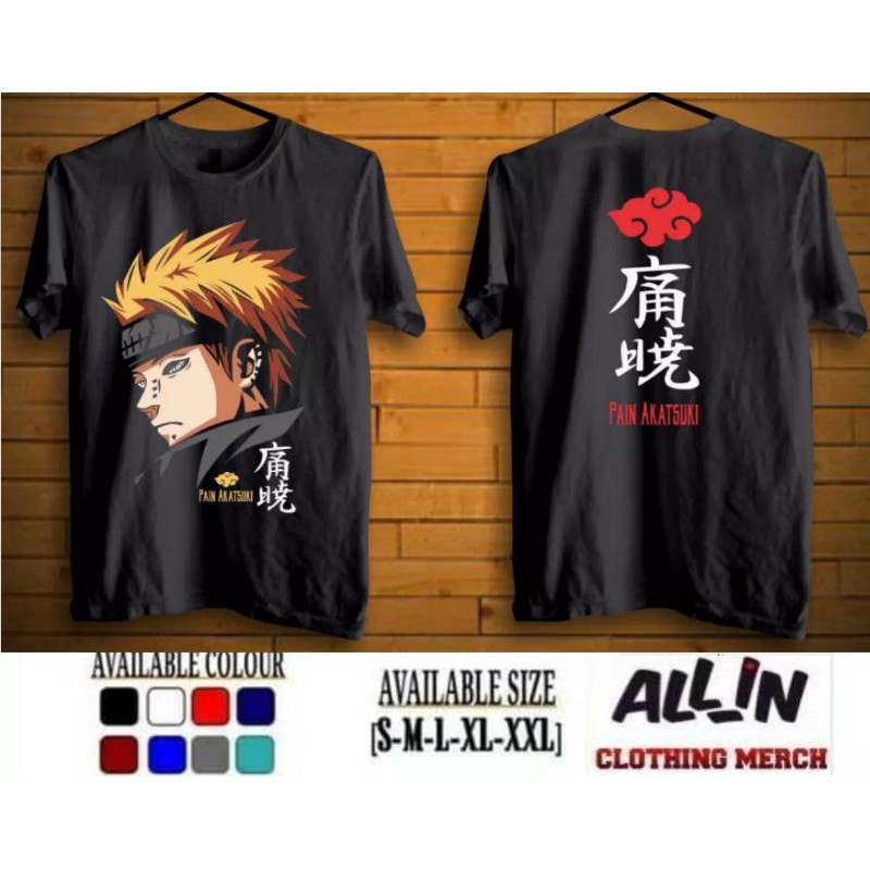KAOS ANIME NARUTO YAHIKO PAIN AKATSUKI NARUTO FULL COLOUR