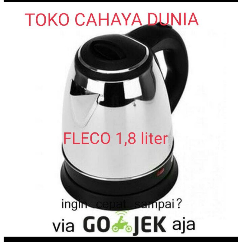 FLECO TEKO LISTRIK MASAK AIR KETTLE ELEKTRIC 1,8 liter