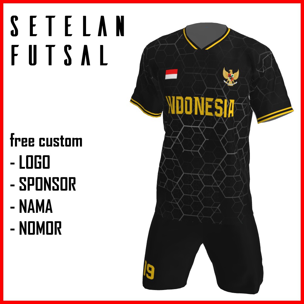 Bikin Jersey Futsal Custom Printing , Baju Kaos Jersey Setelan